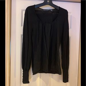 Dana Buchman black blouse